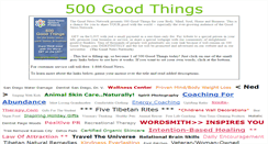 Desktop Screenshot of 500goodthings.com